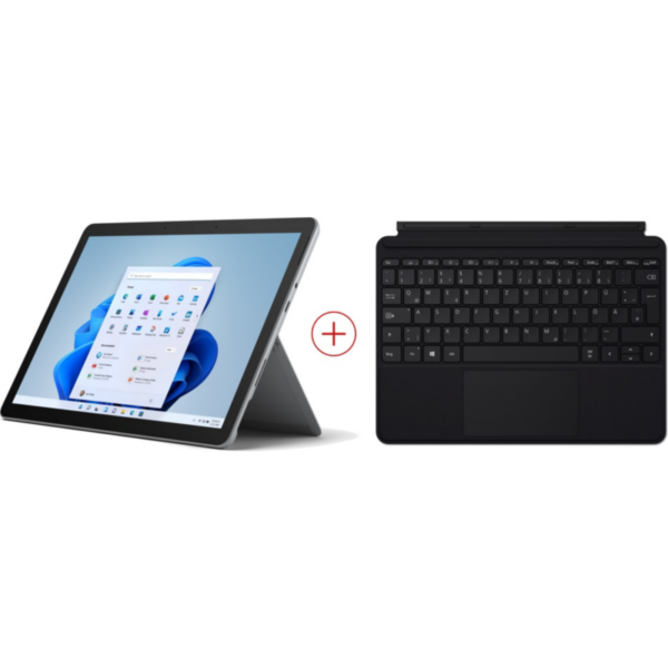 Surface Go 3 Platin 10" FHD i3 8GB/128GB SSD LTE Win11 S 8VH-00003 + TC Schwarz