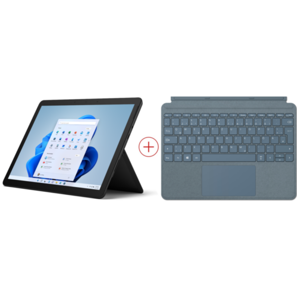 Surface Go 3 Schwarz 10" FHD 6500Y 8GB/128GB SSD Win11 S 8VA-00018 + TC Blau