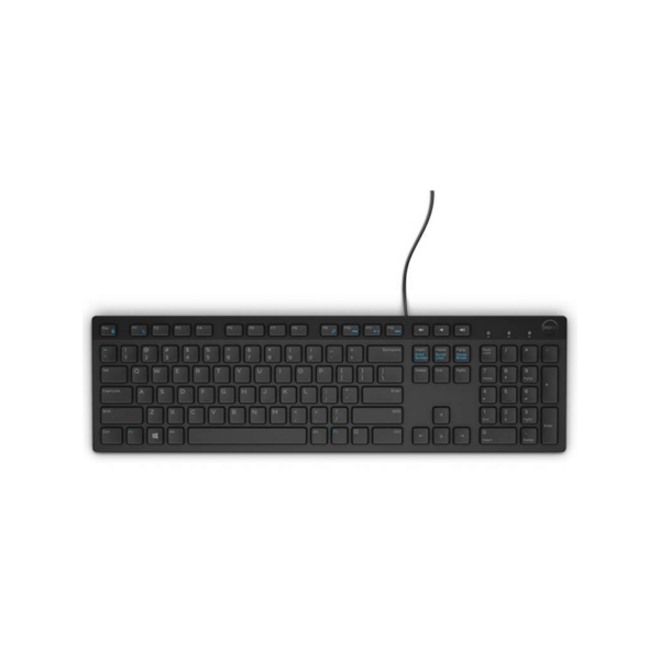 Dell KB216 Multimedia-Tastatur Deutsch Schwarz (580-ADHE)