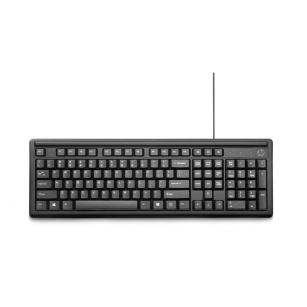 HP 100 Kabelgebundene Tastatur Schwarz (2UN30AA)