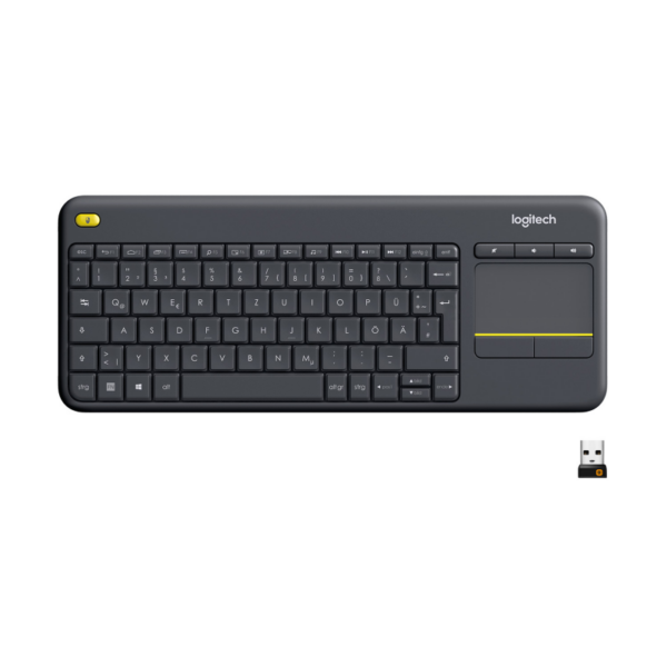 Logitech K400 Plus Kabellose Tastatur Schwarz