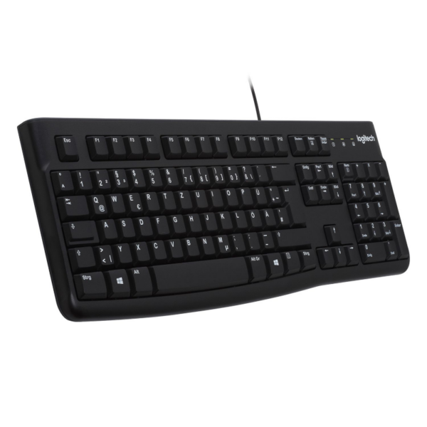 Logitech K120 Kabelgebundene Tastatur US Layout Schwarz