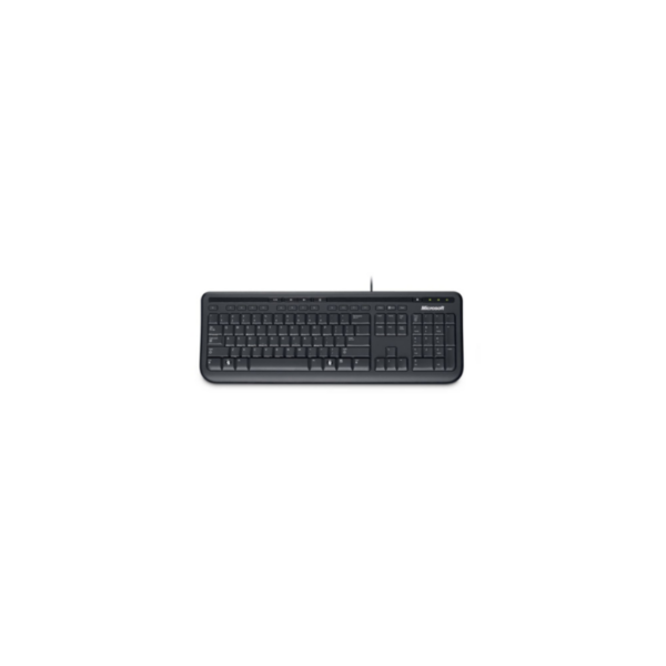 Microsoft Wired Keyboard 600 Englisches Tastaturlayout Schwarz