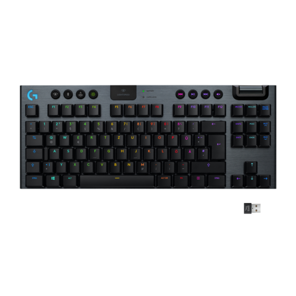 Logitech G915 TKL LIGHTSPEED Tactile Kabellose Mechanische RGB Gaming Tastatur