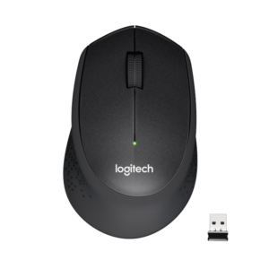 Logitech M330 Silent Plus Kabellose Maus Schwarz