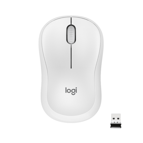 Logitech M220 Silent Kabellose Maus Weiß