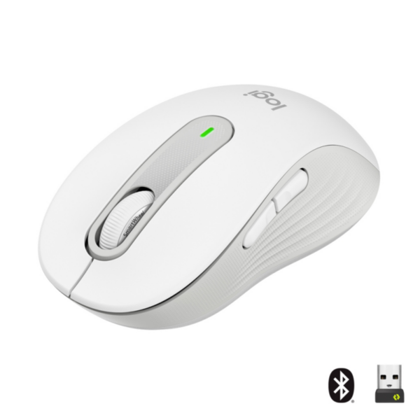 Logitech Signature M650 Gr.M Kabellose Maus Weiß