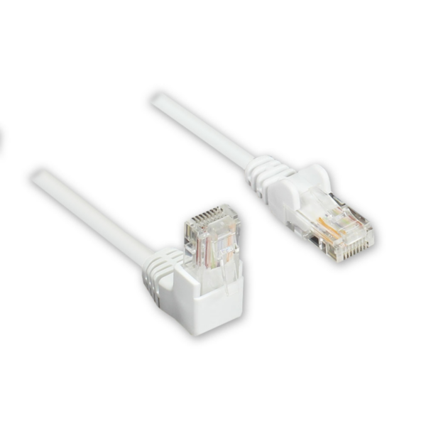 Good Connections Patchkabel Cat. 5e RJ45 Winkelstecker & 1x gerade weiß 0