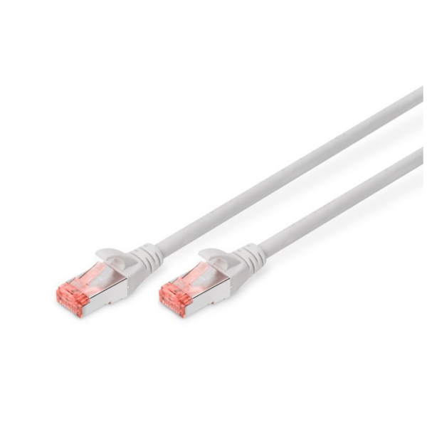 Patch Netzwerkkabel RJ45 CAT6 2m S-FTP LSOH grau