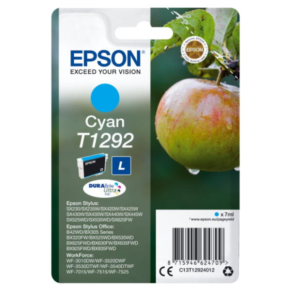 Epson C13T12924012 Druckerpatrone T1292 cyan