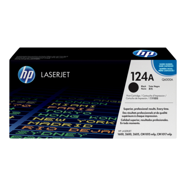 HP Q6000A / 124A Original Toner Schwarz für ca. 2.500 Seiten