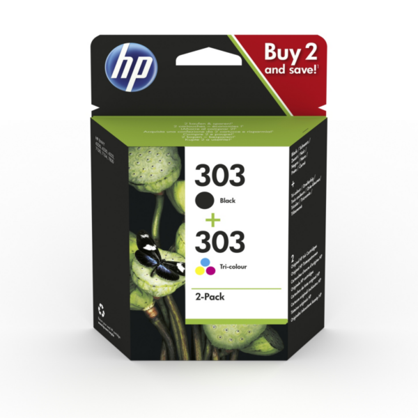 HP 3YM92AE / 303 Original Druckerpatronen Multipack (Schwarz & Farbe)