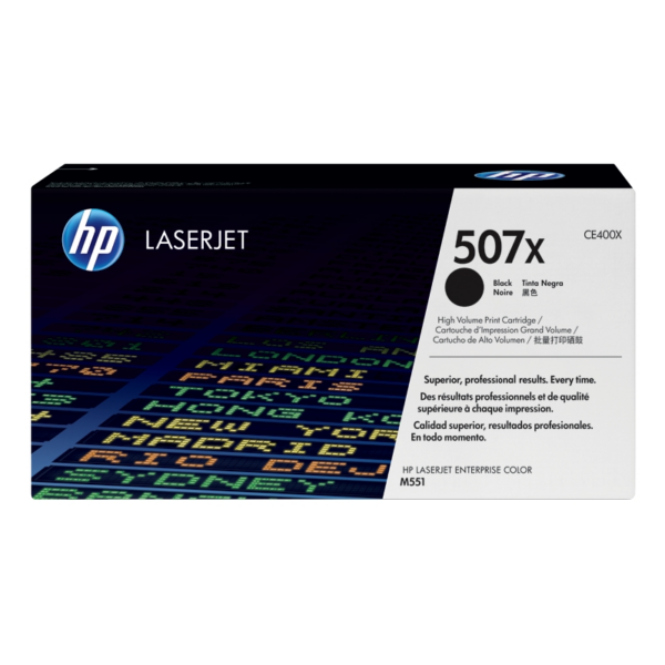 HP CE400X / 507X Original Toner Schwarz für ca. 11.000 Seiten