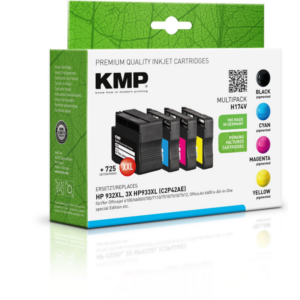 KMP Tintenpatronen Multipack ersetzt HP 932XL + 933XL (C2P42AE)