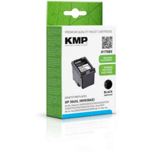 KMP Tintenpatrone Schwarz ersetzt HP 304XL (N9K08AE)