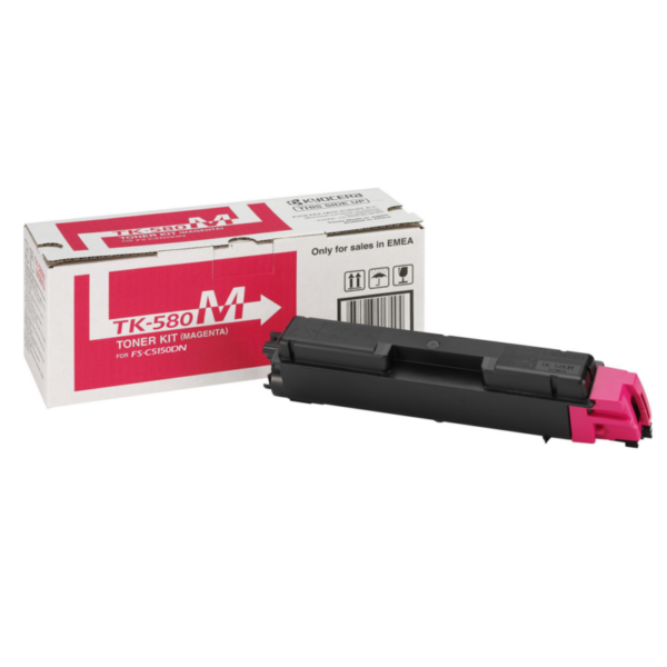 Kyocera TK-580M / 1T02KTBNL0 Toner Magenta für ca. 2.800 Seiten