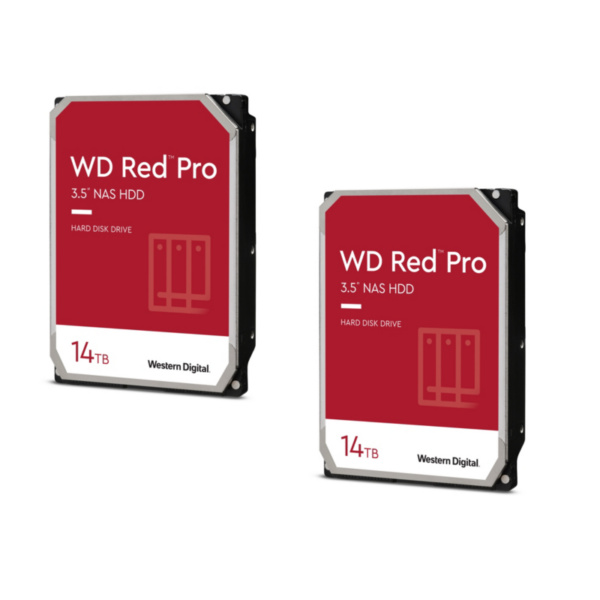 WD Red Pro 2er Set WD141KFGX - 14 TB 7200 rpm 512 MB 3