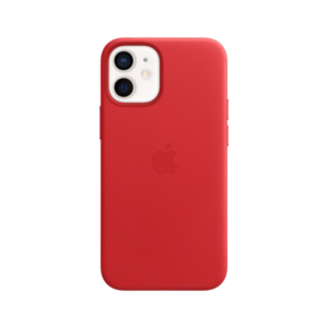 Apple Original iPhone 12 Mini Leder Case mit MagSafe PRODUCT(RED)