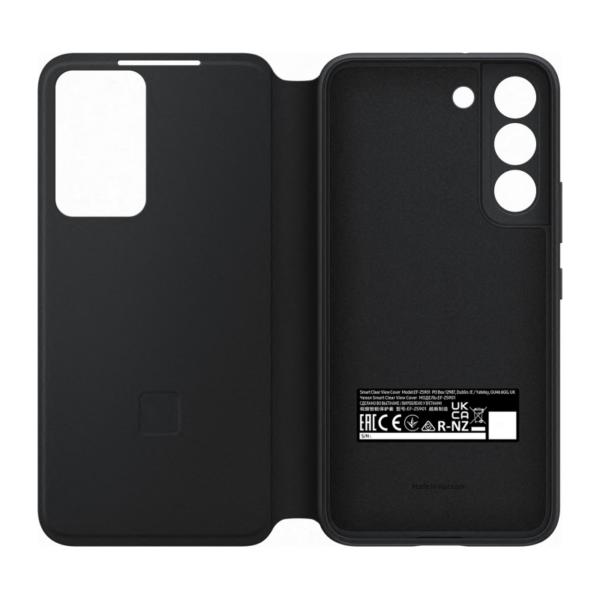 Samsung Clear View Cover EF-ZS901CBEGEW für Galaxy S22 Schwarz