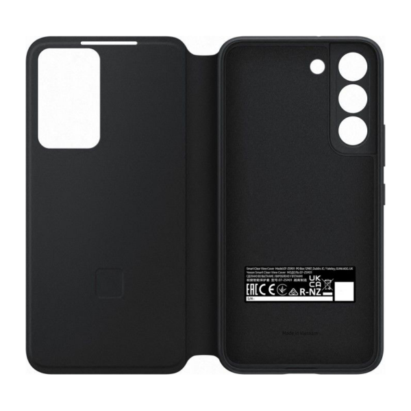 Samsung Clear View Cover EF-ZS906CBEGEW für Galaxy S22+ Schwarz