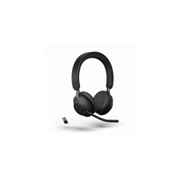 Jabra Evolve 2 65 UC Wireless Bluetooth Stereo USB-C Headset Ladestation schwarz