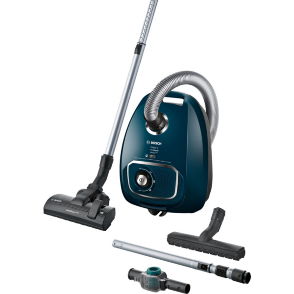 Bosch BGLS4A444 Cosyy´y ProFamily Bodenstaubsauger mit Beutel blau