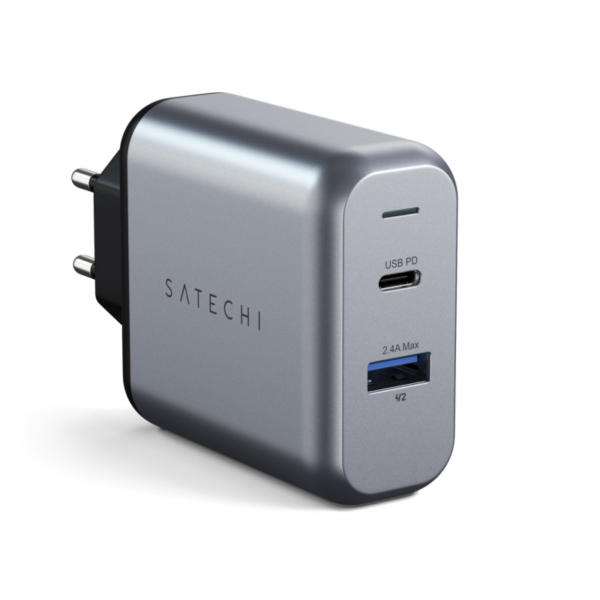 Satechi 30W Dual-Port Wall Charger Space Grey