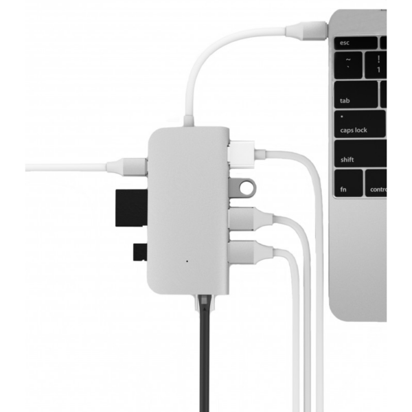 LMP 8 Port USB-C mini Dock silber