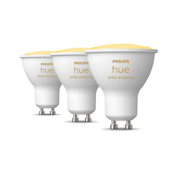 Philips Hue White Ambiance GU10 Dreierpack 3x230lm