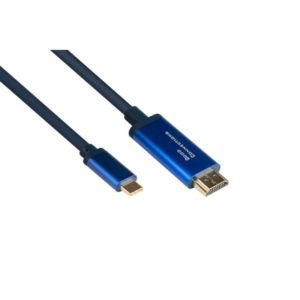 Good Connections Adapterkabel Smartflex USB-C zu HDMI 2.0b 4K UHD 60Hz 1m blau