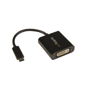 Startech USB-C zu DVI Adapter St./Bu. schwarz