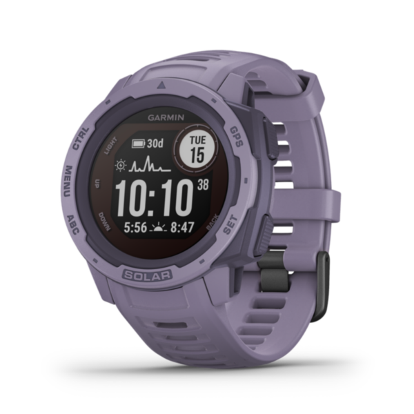 Garmin Instinct Solar GPS-Multisport-Smartwatch rosa