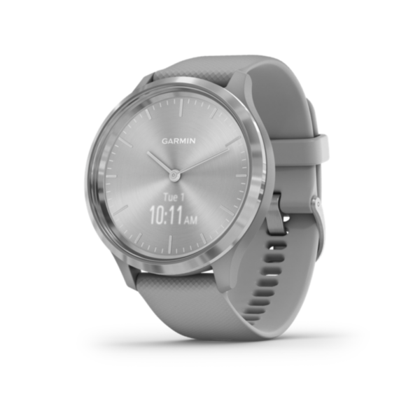 Garmin vivomove 3 Hybrid-Smartwatch Hellgrau/Silber OLED