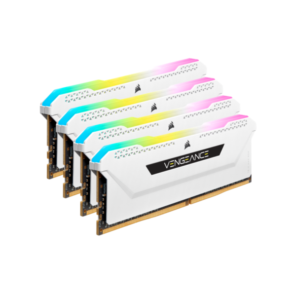 32GB (4x8GB) Corsair Vengeance RGB PRO SL DDR4-3200 RAM CL16 (16-20-20-38) Weiß