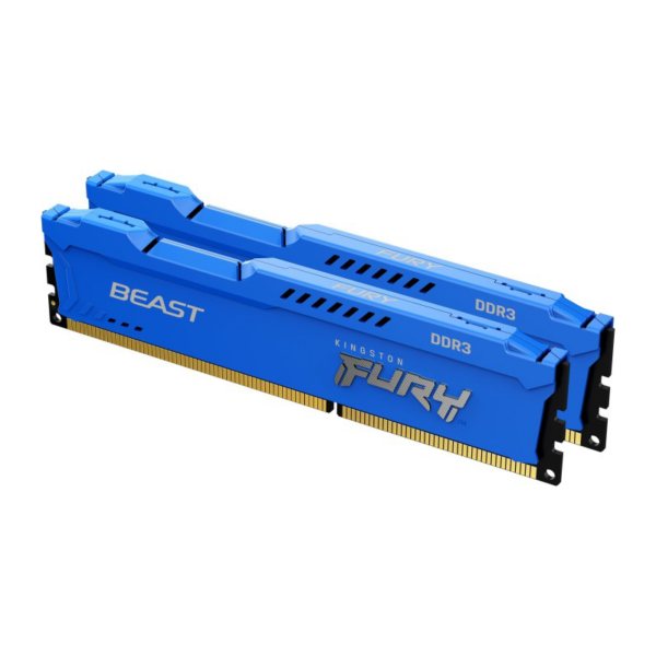 16GB (2x8GB) KINGSTON FURY Beast blau DDR3-1600 CL10 RAM Gaming Arbeitssp. Kit