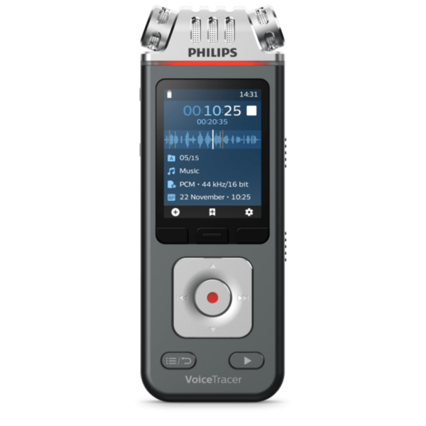 Philips Voice Tracer DVT 6110 Digitales Diktiergerät 8 GB mit App-Fernsteuerung