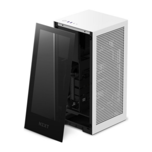 NZXT H1 Mini Tower Mini-ITX Gehäuse weiß mit Glasfenster und 750W Netzteil