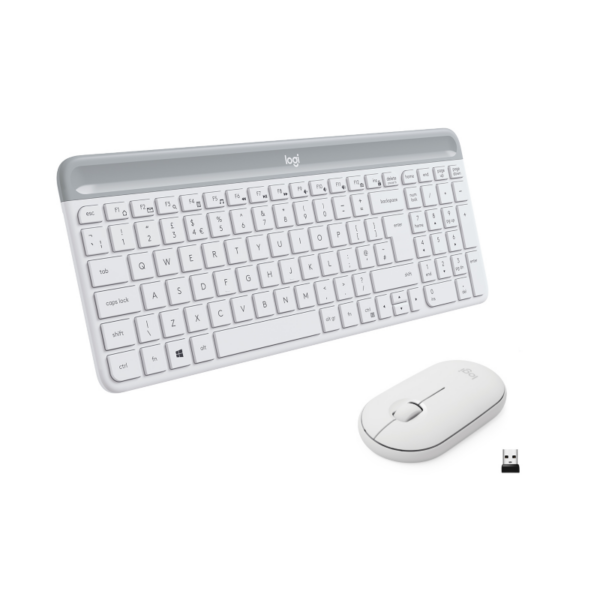 Logitech MK470 Kabellose Maus-Tastaturkombination Weiß