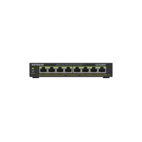 Netgear GS308EP 8 Port Gigabit PoE+ Smart Managed Plus Switch