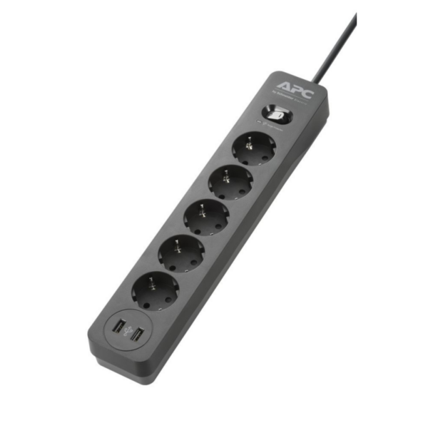 APC Surge Protector - PME5U2B-GR - Steckdosenleiste mit Überspannungsschutz