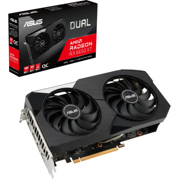 ASUS Radeon RX 6650 XT Dual OC Grafikkarte 8GB GDDR6 3xDP/HDMI