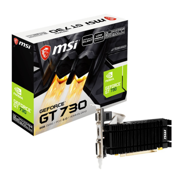 MSI GeForce GT 730 2GD3H/LPV1 Grafikkarte 2GB DDR3 DVI/VGA/HDMI passiv