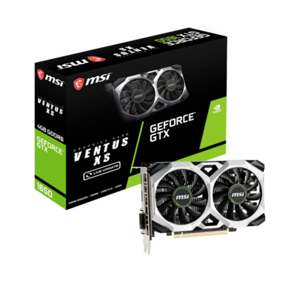 MSI Geforce GTX 1650 D6 VENTUS XS OC 4GB GDDR6 Grafikkarte HDMI/DP/DVI