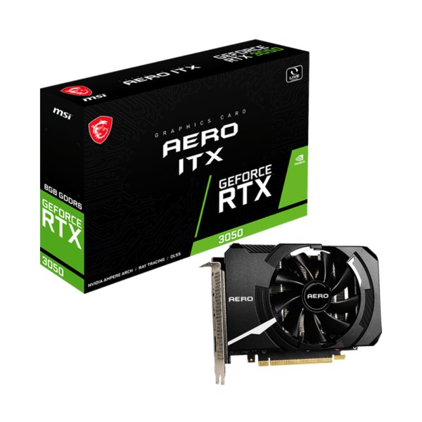 MSI GeForce RTX 3050 AERO ITX 8GB GDDR6 Grafikkarte 3xDP/HDMI