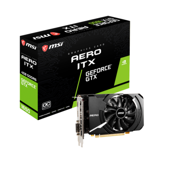 MSI Geforce GTX 1650 D6 AERO ITX OC 4GB GDDR6 Grafikkarte HDMI/DP/DVI