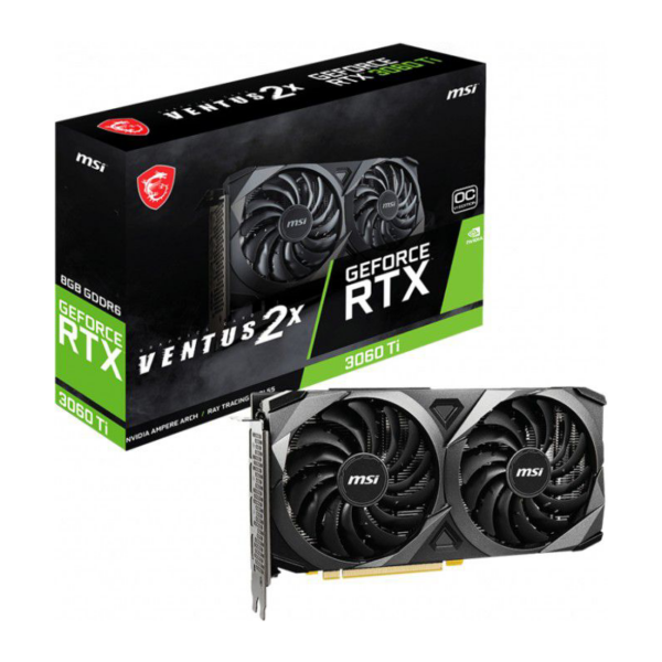 MSI GeForce RTX 3060Ti Ventus 2X OCV1 LHR 8GB GDDR6 Gaming Grafikkarte 3xDP/HDMI