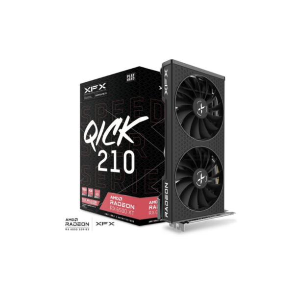 XFX AMD Radeon RX 6500 XT QICK210 Core Gaming Grafikkarte 4GB GDDR6 DP/HDMI