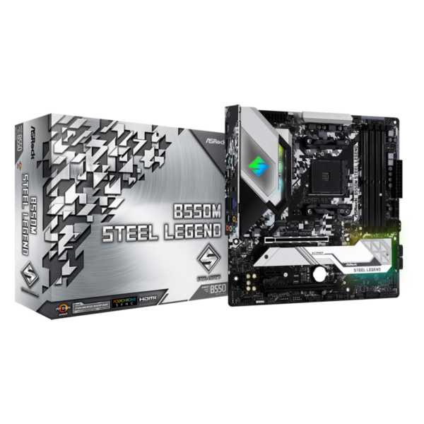 ASRock B550M Steel Legend mATX Mainboard AM4 M.2/HDMI/DP/USB3.2(Gen2)