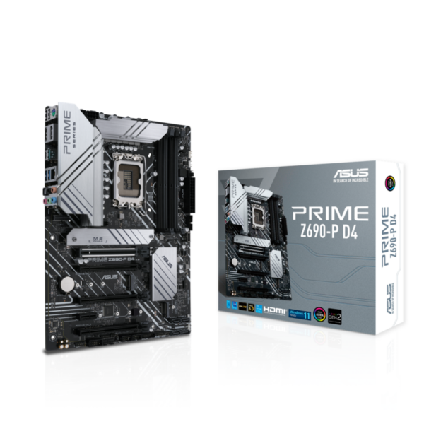 ASUS PRIME Z690-P D4 ATX Gaming Mainboard Sockel 1700 DP/HDMI/M.2/USB3.2 Typ C