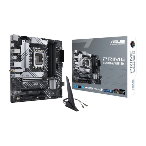 ASUS PRIME B660M-A WIFI D4 mATX Mainboard Sockel 1700 USB/HDMI/DP